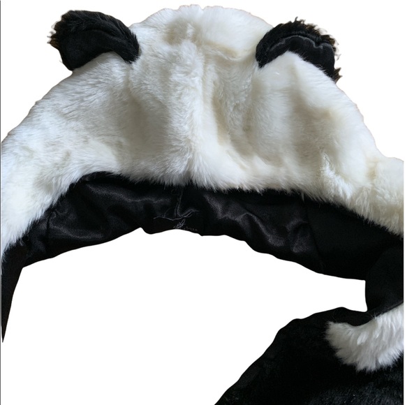 Panda Hat Scarf with attached Mittens (All-in-one) - Picture 3 of 3
